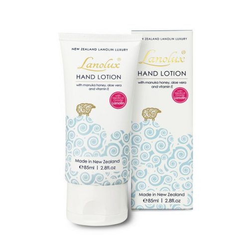 New Zealand Lanolux hand lotion with box