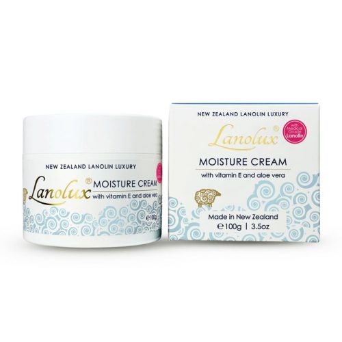 New Zealand Nature's Beauty lanolux moisture cream with box