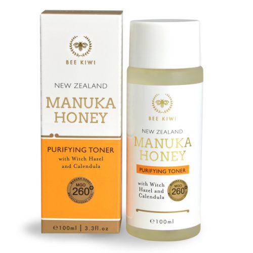 New Zealand Bee Kiwi manuka honey toner with box