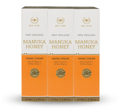 Bee Kiwi - 3 Pack Manuka Honey Hand Cream 75ml